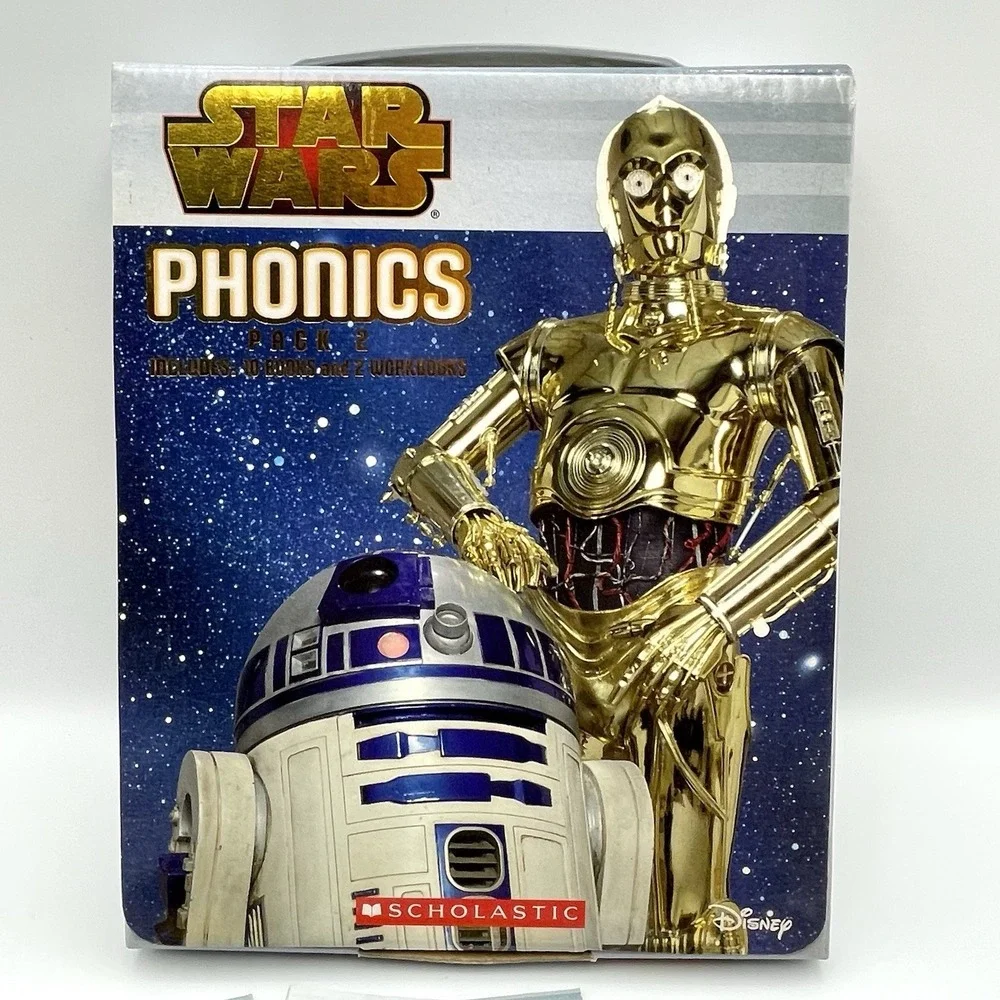 Star Wars Phonics Pack 2 Scholastic 2015 Complete Set 10 Books 2 Workbooks New